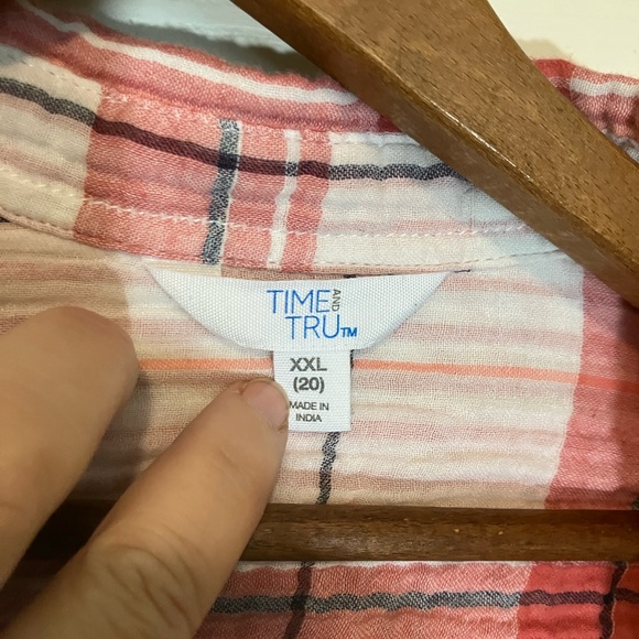 Time and Tru, casual, button-down shirt, excellent condition, 2X - Picture 2 of 2